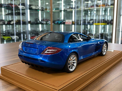 🚨Mercedes Benz SLR McLaren Resin Model – Blue / Silver Rim (1:18, Limited 66 pcs)