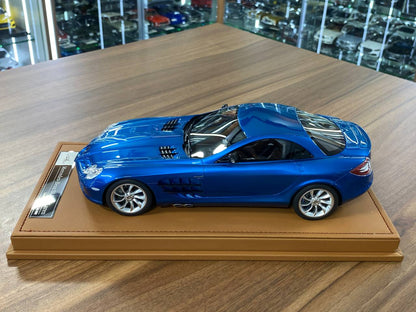 🚨Mercedes Benz SLR McLaren Resin Model – Blue / Silver Rim (1:18, Limited 66 pcs)