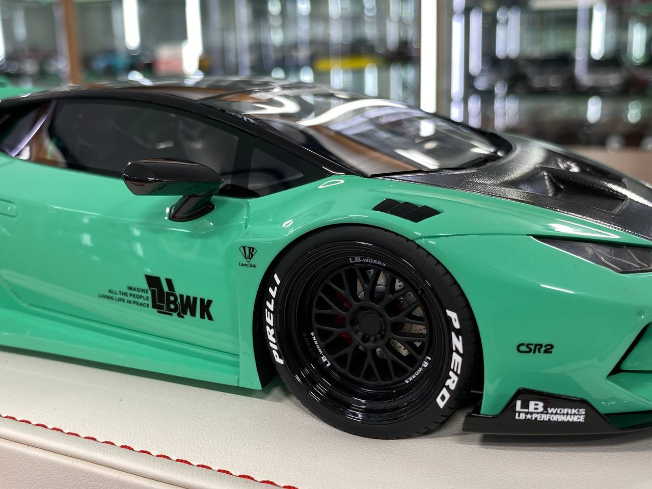 🚨Lamborghini Huracan GT LB-Works Resin Model – Tifany Blue (1:18, Limited 99 pcs)