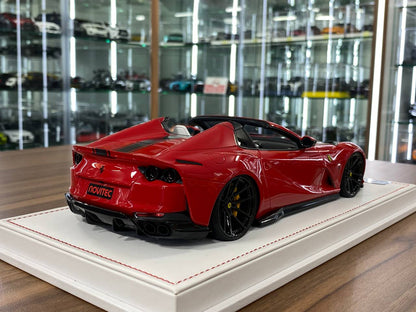 🚨1:18 Resin Model IVY Merit Models Ferrari 812 GTS – Nuova Rosso Corsa / White Interior (Limited 69 pcs)