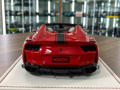 🚨1:18 Resin Model IVY Merit Models Ferrari 812 GTS – Nuova Rosso Corsa / White Interior (Limited 69 pcs)