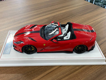 🚨1:18 Resin Model IVY Merit Models Ferrari 812 GTS – Nuova Rosso Corsa / White Interior (Limited 69 pcs)