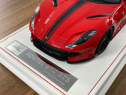 🚨1:18 Resin Model IVY Merit Models Ferrari 812 GTS – Nuova Rosso Corsa / White Interior (Limited 69 pcs)