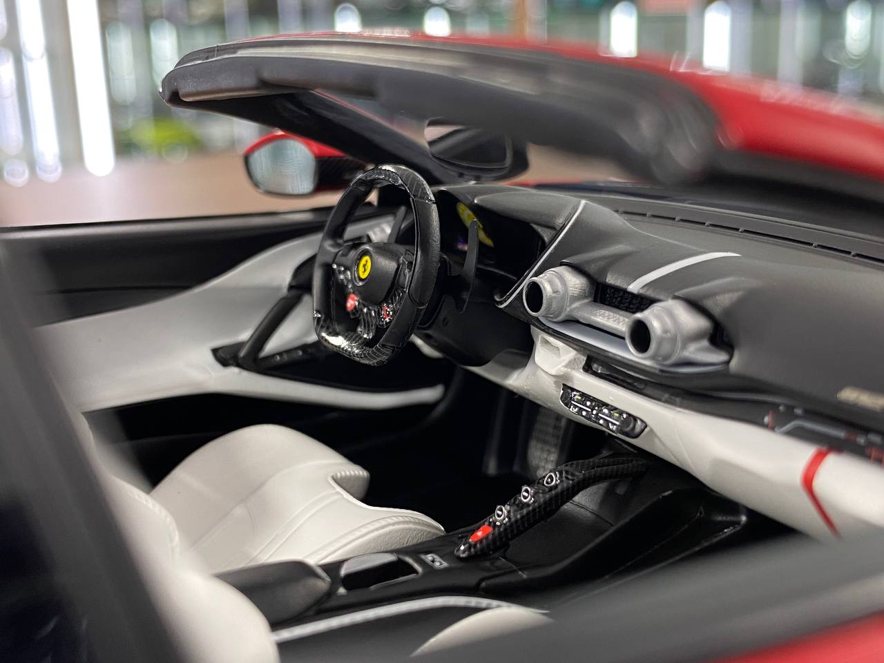 🚨1:18 Resin Model IVY Merit Models Ferrari 812 GTS – Nuova Rosso Corsa / White Interior (Limited 69 pcs)