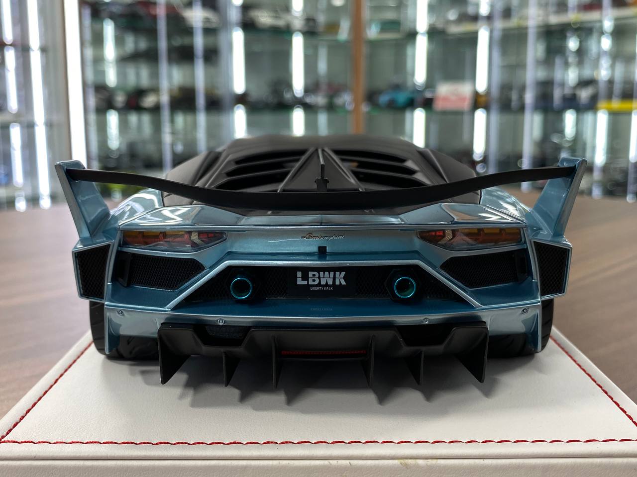 🚨1:18 Resin Model IVY Merit Models Lamborghini AVENTADOR GT EVO LB-Works – Light Blue (Limited 88 pcs)