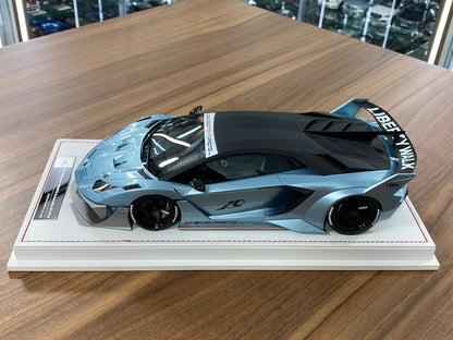 🚨1:18 Resin Model IVY Merit Models Lamborghini AVENTADOR GT EVO LB-Works – Light Blue (Limited 88 pcs)