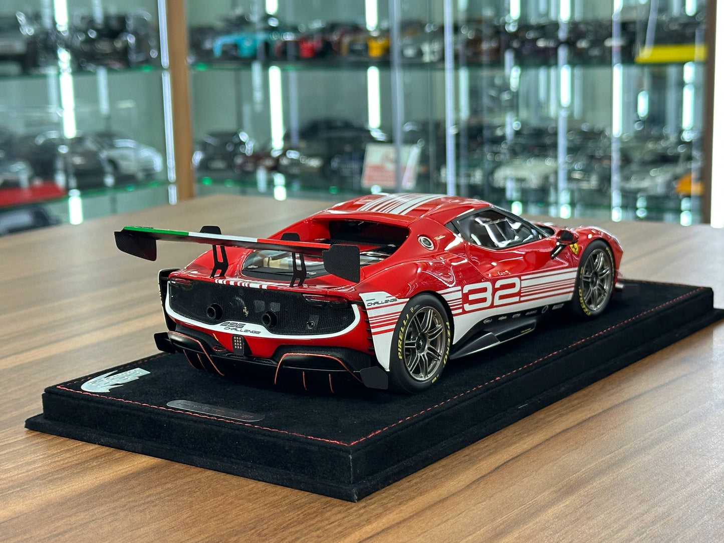 1/18 Resin Ferrari 296 Challenge (2023) – BBR Models (Launch Version, Limited 296 pcs)