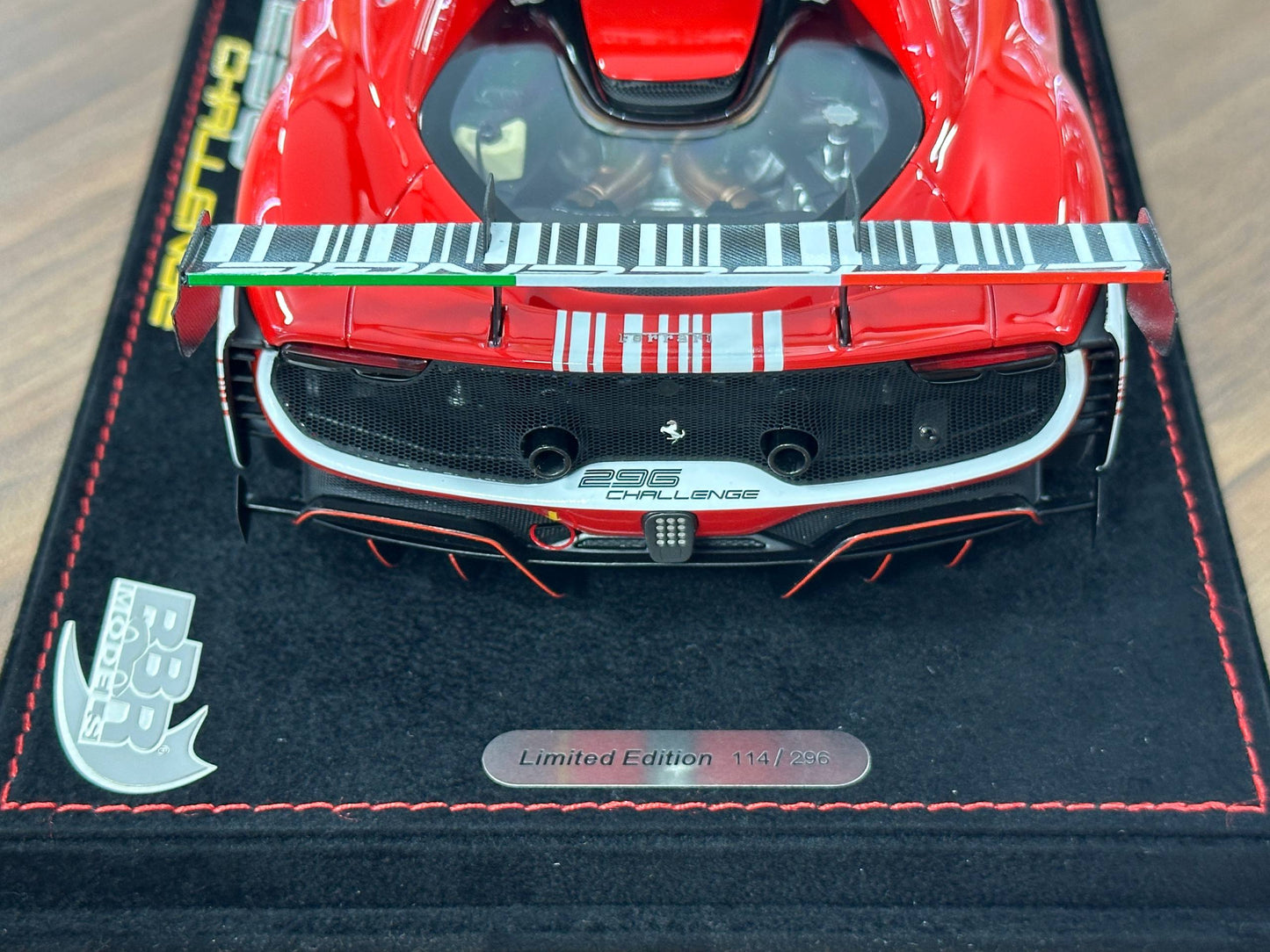 1/18 Resin Ferrari 296 Challenge (2023) – BBR Models (Launch Version, Limited 296 pcs)