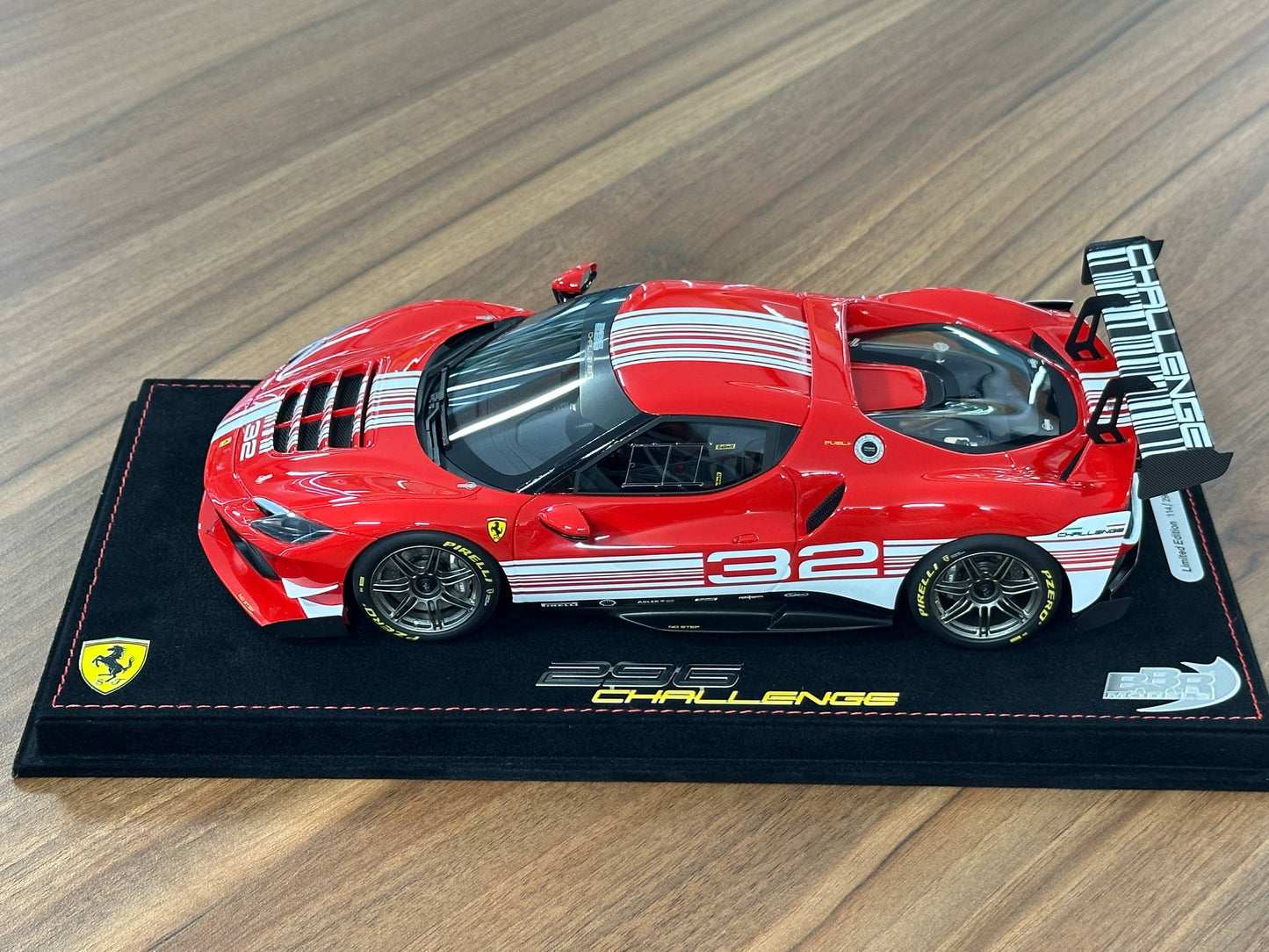 1/18 Resin Ferrari 296 Challenge (2023) – BBR Models (Launch Version, Limited 296 pcs)