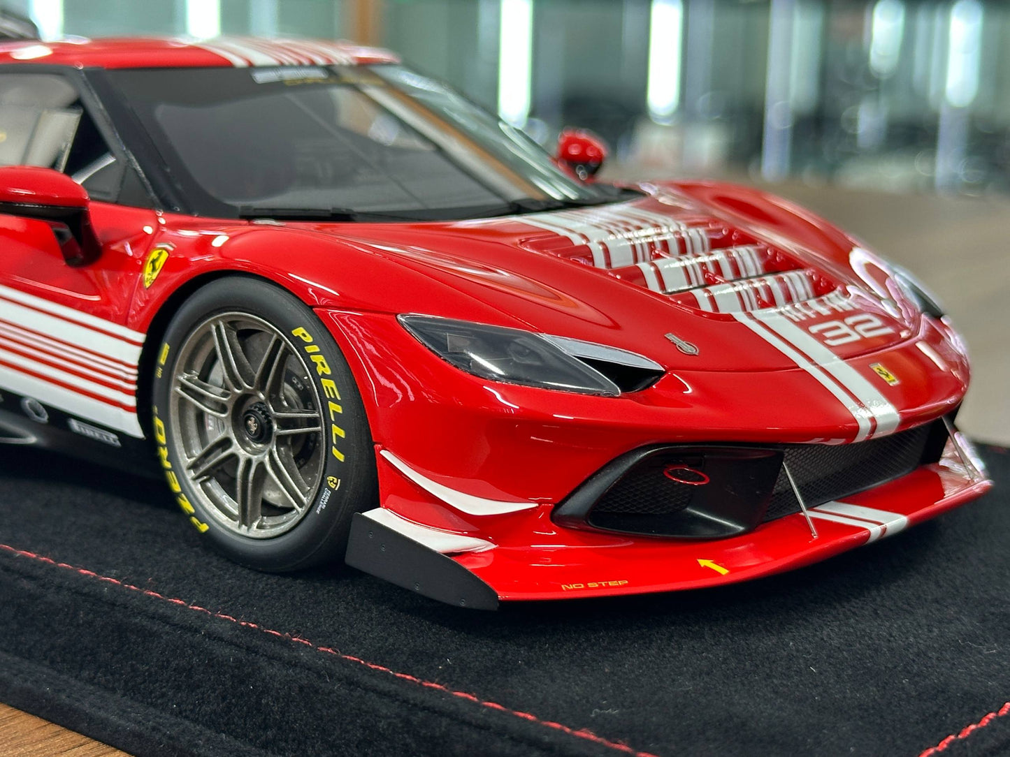 1/18 Resin Ferrari 296 Challenge (2023) – BBR Models (Launch Version, Limited 296 pcs)