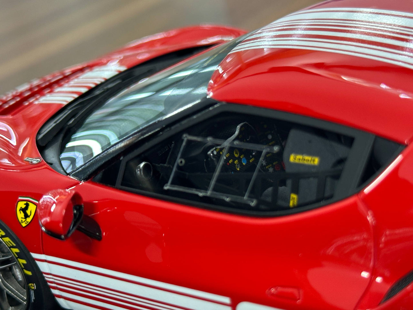 1/18 Resin Ferrari 296 Challenge (2023) – BBR Models (Launch Version, Limited 296 pcs)