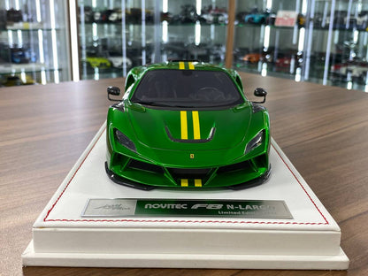 🚨Ferrari F8 N-Largo Novitec – Metallic Green / Gold Stripes - Limited 99 pcs