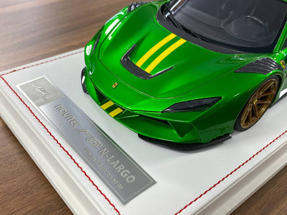 🚨Ferrari F8 N-Largo Novitec – Metallic Green / Gold Stripes - Limited 99 pcs