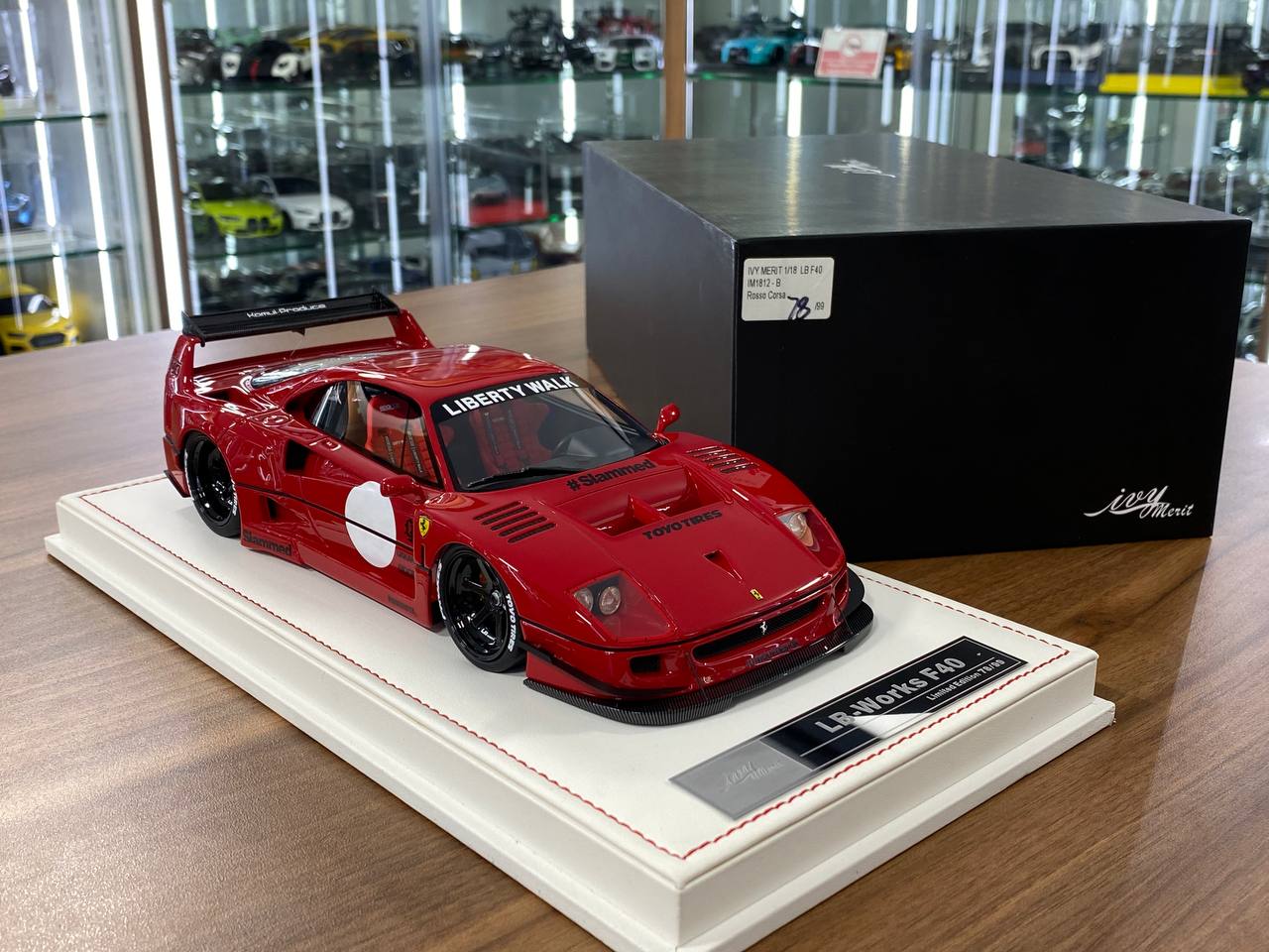 🚨1:18 Resin Ferrari F40 LB Works – Rosso Corsa - IVY Merit Models - Ltd 99 pcs