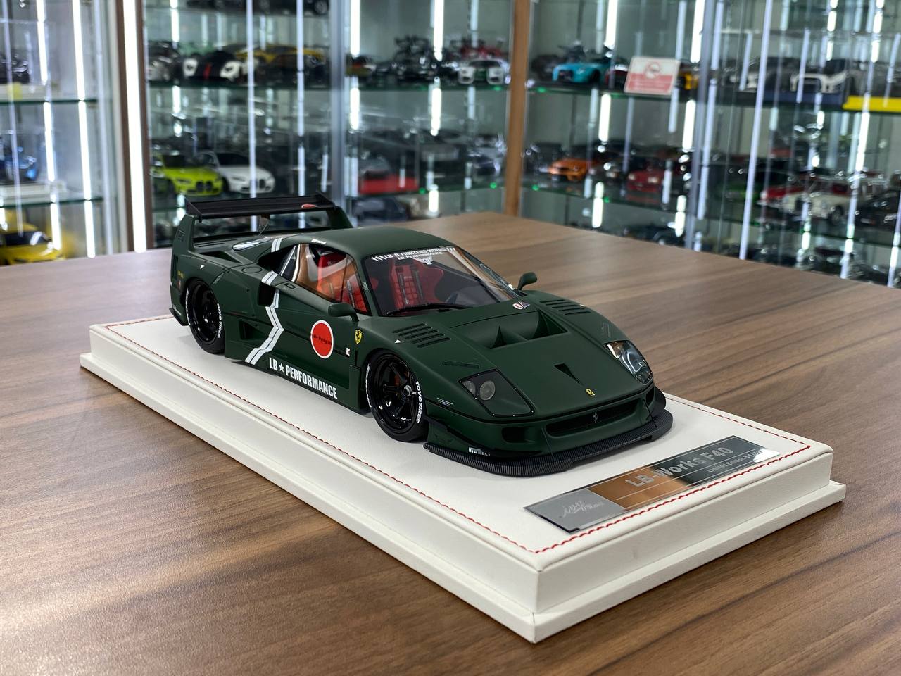 🚨1/18 Resin Ferrari F40 LB Works – Fighter Green - IVY Merit Models - Limited 69 pcs