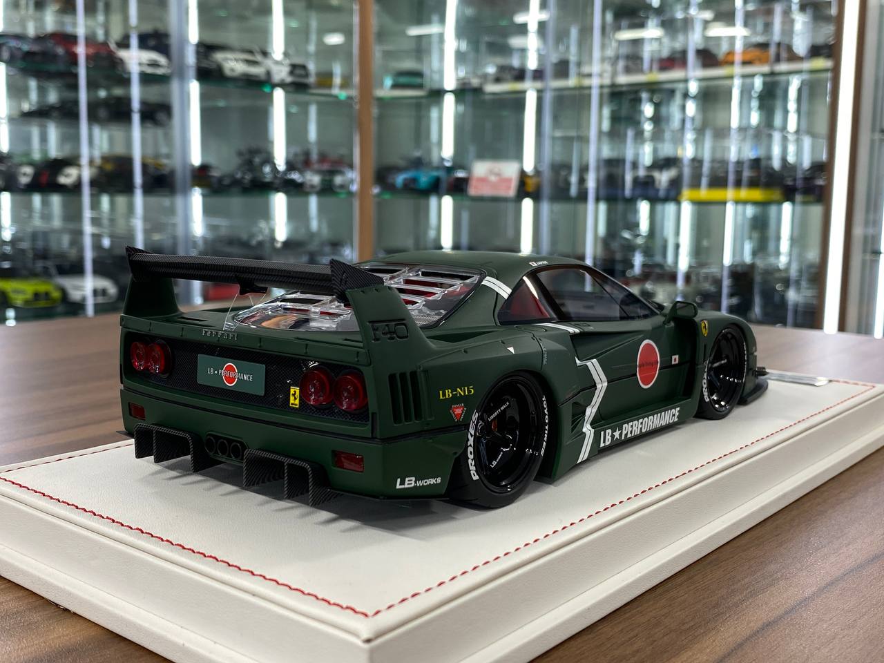 🚨1/18 Resin Ferrari F40 LB Works – Fighter Green - IVY Merit Models - Limited 69 pcs