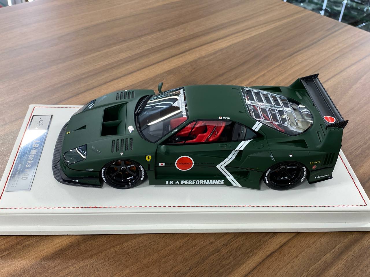 🚨1/18 Resin Ferrari F40 LB Works – Fighter Green - IVY Merit Models - Limited 69 pcs