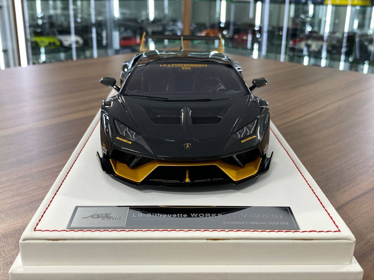 🚨1/18 Resin Lamborghini Huracan GT LB-Works – JTC Black / Yellow - IVY Merit Models -  Limited 66 pcs