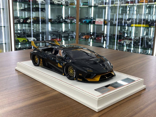 🚨1/18 Resin Lamborghini Huracan GT LB-Works – JTC Black / Yellow - IVY Merit Models -  Limited 66 pcs