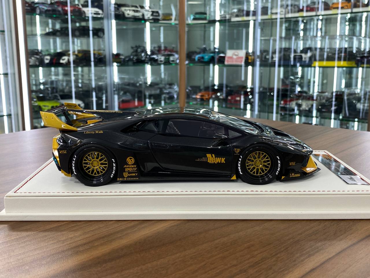 🚨1/18 Resin Lamborghini Huracan GT LB-Works – JTC Black / Yellow - IVY Merit Models -  Limited 66 pcs