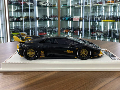 🚨1/18 Resin Lamborghini Huracan GT LB-Works – JTC Black / Yellow - IVY Merit Models -  Limited 66 pcs