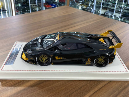 🚨1/18 Resin Lamborghini Huracan GT LB-Works – JTC Black / Yellow - IVY Merit Models -  Limited 66 pcs