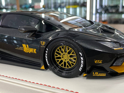 🚨1/18 Resin Lamborghini Huracan GT LB-Works – JTC Black / Yellow - IVY Merit Models -  Limited 66 pcs