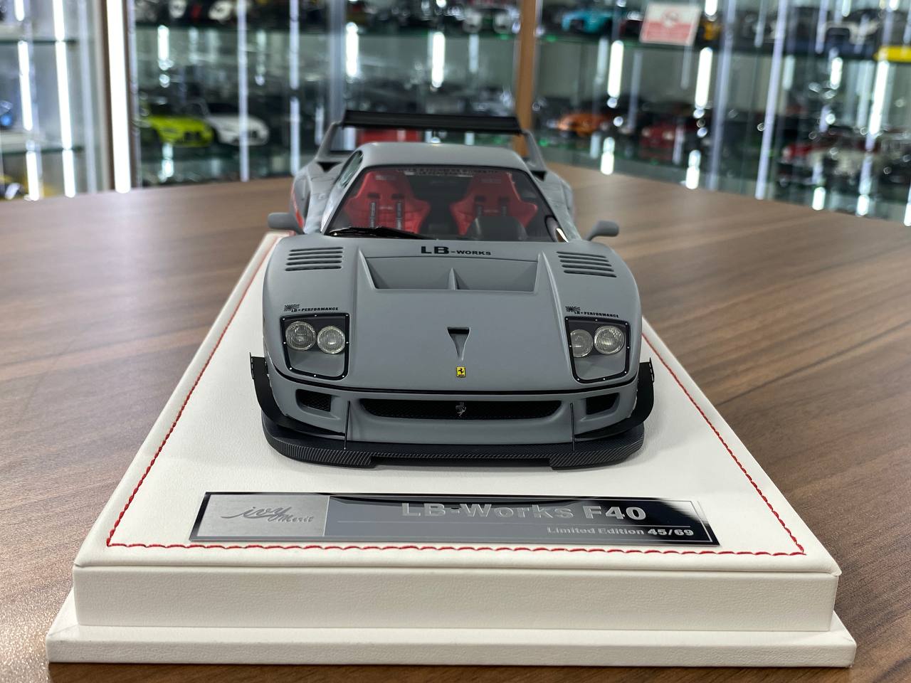 🚨1/18 Resin Ferrari F40 LB Works – Fighter Grey - IVY Merit Models - Limited to 69 pcs