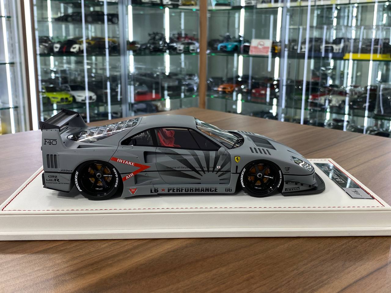 🚨1/18 Resin Ferrari F40 LB Works – Fighter Grey - IVY Merit Models - Limited to 69 pcs