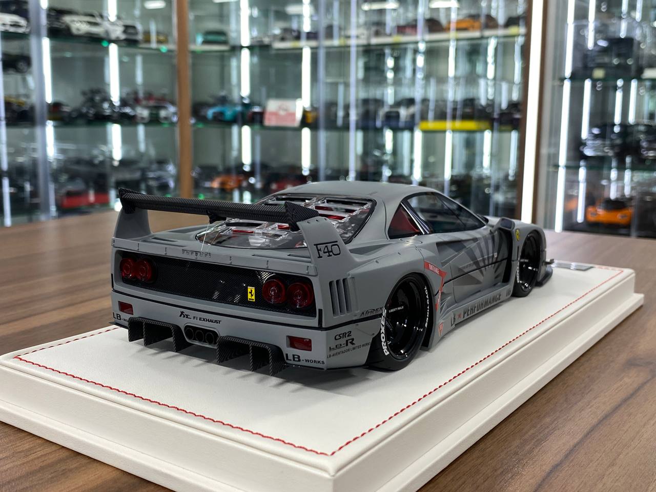 🚨1/18 Resin Ferrari F40 LB Works – Fighter Grey - IVY Merit Models - Limited to 69 pcs