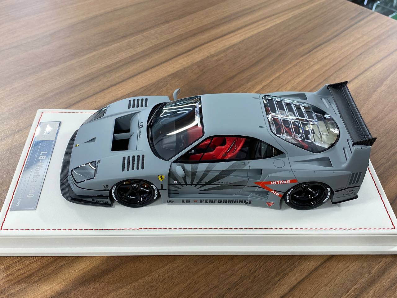 🚨1/18 Resin Ferrari F40 LB Works – Fighter Grey - IVY Merit Models - Limited to 69 pcs
