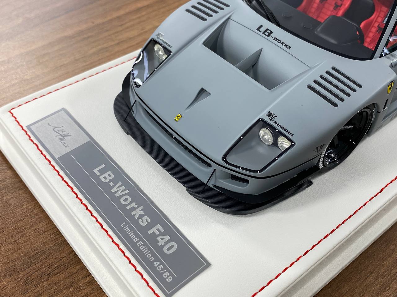 🚨1/18 Resin Ferrari F40 LB Works – Fighter Grey - IVY Merit Models - Limited to 69 pcs