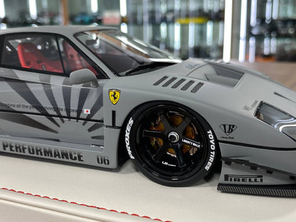 🚨1/18 Resin Ferrari F40 LB Works – Fighter Grey - IVY Merit Models - Limited to 69 pcs