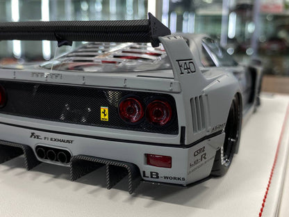 🚨1/18 Resin Ferrari F40 LB Works – Fighter Grey - IVY Merit Models - Limited to 69 pcs
