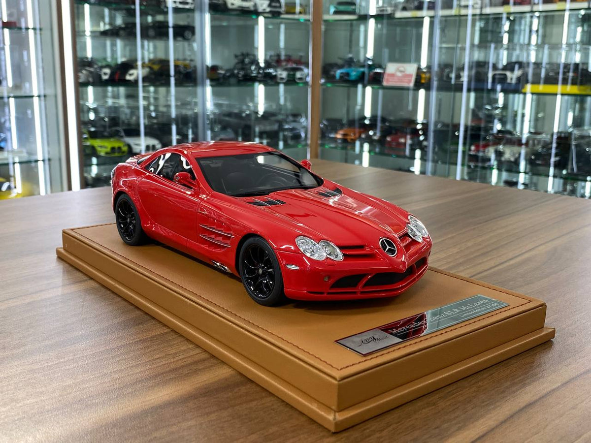 Merit Model Repop 1/18 Mercedes Benz SLR McLaren – Red / Black Rim - IVY Merit Models ...