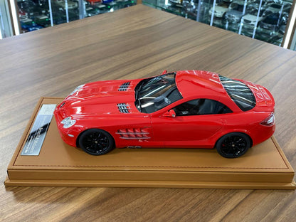 🚨1/18 Resin Mercedes Benz SLR McLaren – Red / Black Rim - IVY Merit Models - Limited 99 pcs