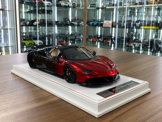 🚨1/18 Resin Ferrari SF90 Stradale – Red / Black - Ivy Merit Models - Limited to 99 pcs