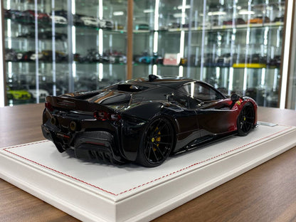 🚨1/18 Resin Ferrari SF90 Stradale – Red / Black - Ivy Merit Models - Limited to 99 pcs
