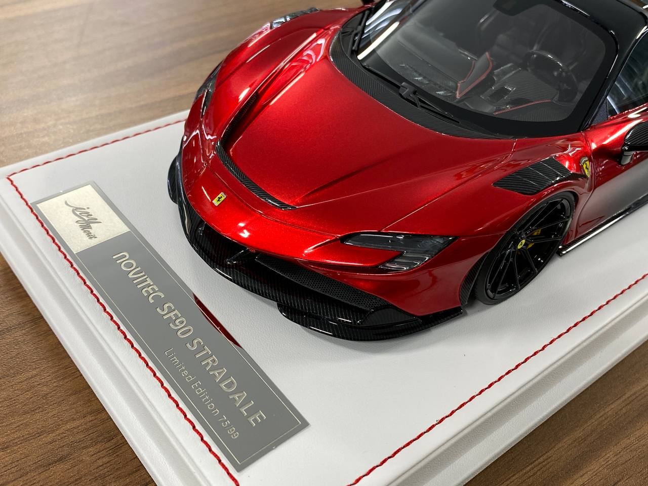 🚨1/18 Resin Ferrari SF90 Stradale – Red / Black - Ivy Merit Models - Limited to 99 pcs