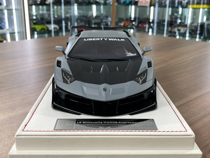 🚨1/18 Resin Lamborghini AVENTADOR GT EVO LB-Works – Fighter Grey -  Limited to 88 pcs