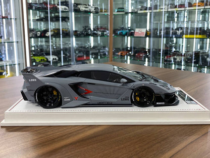 🚨1/18 Resin Lamborghini AVENTADOR GT EVO LB-Works – Fighter Grey -  Limited to 88 pcs