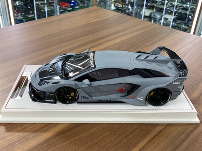 🚨1/18 Resin Lamborghini AVENTADOR GT EVO LB-Works – Fighter Grey -  Limited to 88 pcs