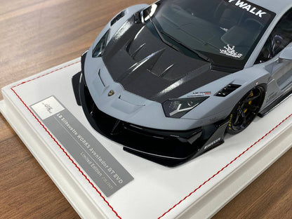 🚨1/18 Resin Lamborghini AVENTADOR GT EVO LB-Works – Fighter Grey -  Limited to 88 pcs