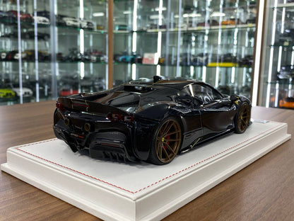 🚨1/18 Resin Ferrari SF90 Stradale – Black - IVY Merit Models - Limited to 99 pcs
