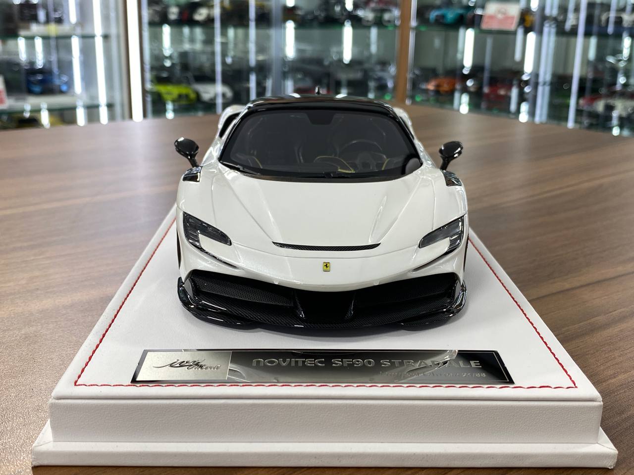 🚨1/18 Resin Ferrari SF90 Stradale – Pearl White (Exclusive Version) - Limited to 88 pcs