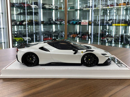 🚨1/18 Resin Ferrari SF90 Stradale – Pearl White (Exclusive Version) - Limited to 88 pcs