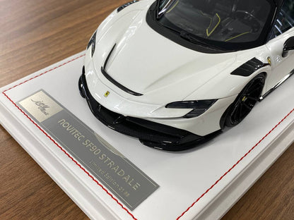 🚨1/18 Resin Ferrari SF90 Stradale – Pearl White (Exclusive Version) - Limited to 88 pcs