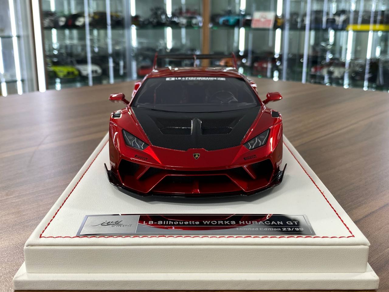 🚨1/18 Resin Lamborghini Huracan GT LB-Works – Metallic Red - Ltd 99 pcs