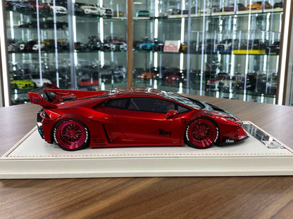 🚨1/18 Resin Lamborghini Huracan GT LB-Works – Metallic Red - Ltd 99 pcs