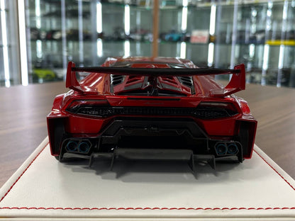 🚨1/18 Resin Lamborghini Huracan GT LB-Works – Metallic Red - Ltd 99 pcs